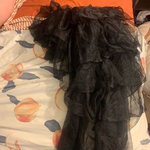 Black high-low tutu